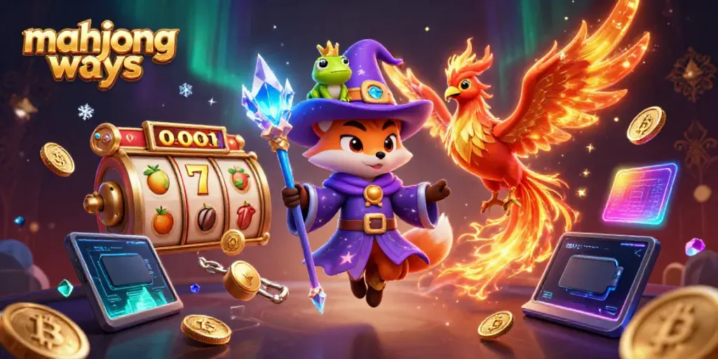 Permainan mahjong ways dengan ilustrasi 3D slot, simbol keberuntungan, dan detail menawan.