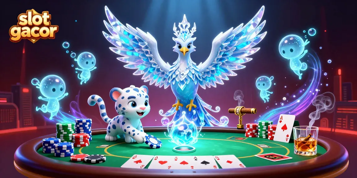 Permainan slot gacor diperlihatkan dengan karakter menarik dan elemen kasino yang menakjubkan.