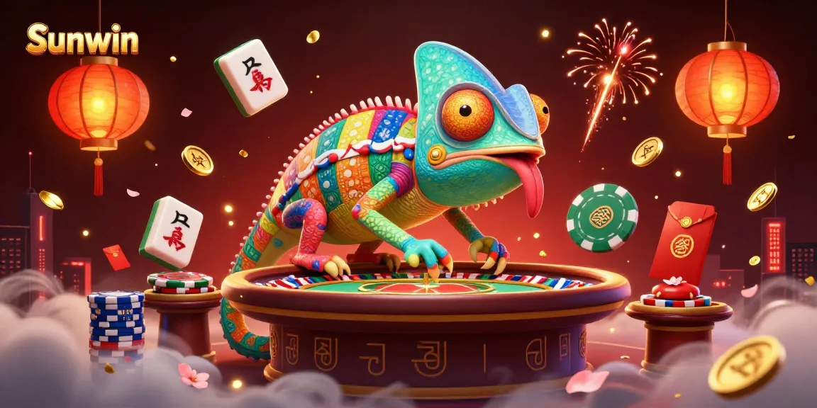 Play at Sunwin and enjoy a vibrant 3D casino scene filled with thrilling games and excitement.