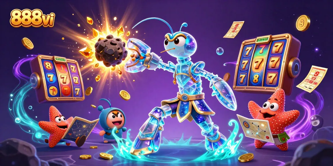 Experience the excitement of 888vi with vibrant gambling elements and dynamic gaming action.