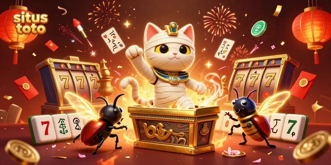 Experience situs toto gameplay with a thrilling Egyptian mummy theme and golden casino elements.
