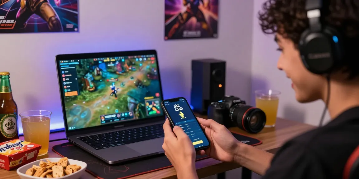 Engaging gaming experience with Jai Club app during cozy setup
