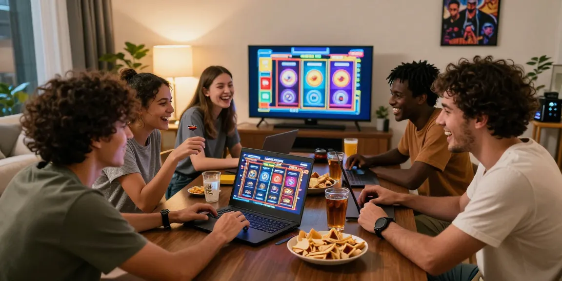 Pengalaman bermain game online di Fujiwin88 dengan teman-teman dan suasana ceria.