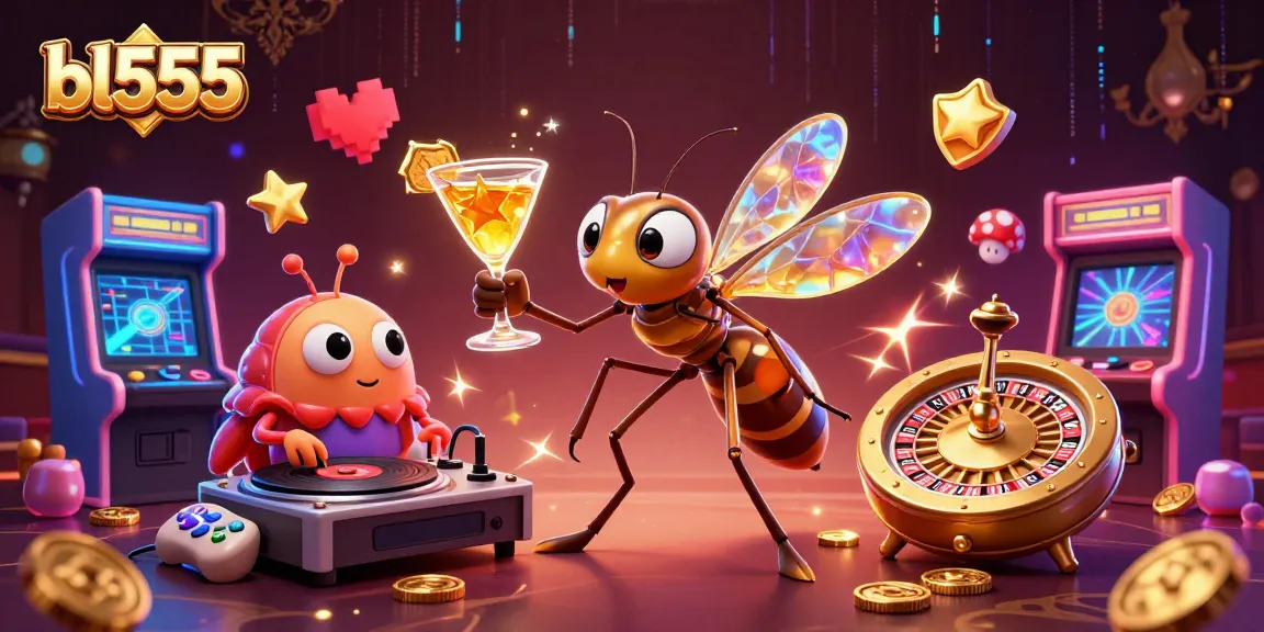 Experience bl555's vibrant casino world with unique characters and engaging games.