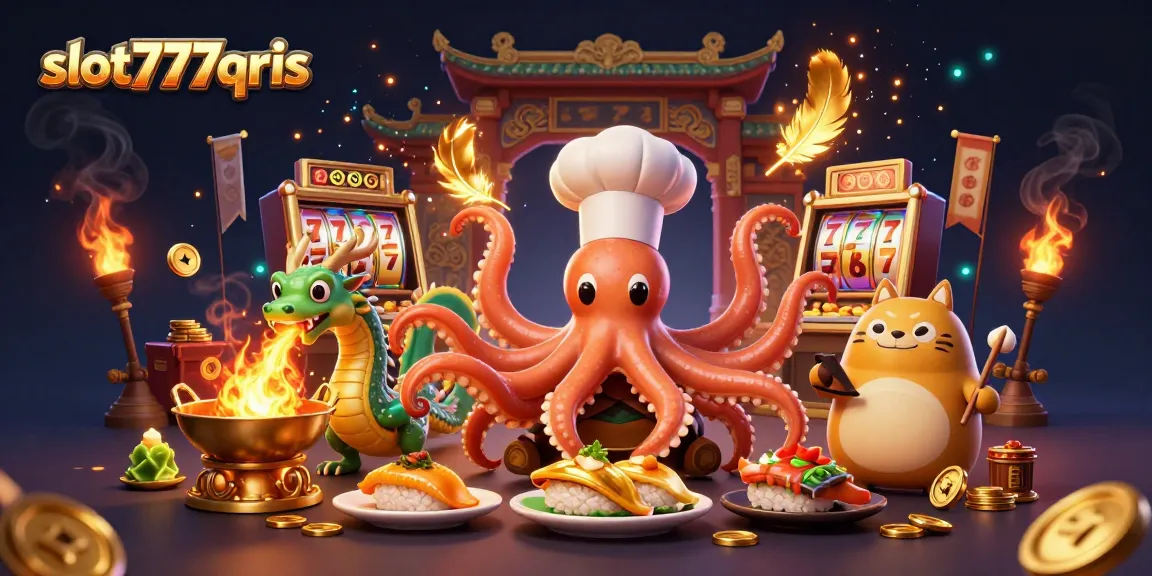 Spin to win with slot777qris in a vibrant scene of excitement and fortune.