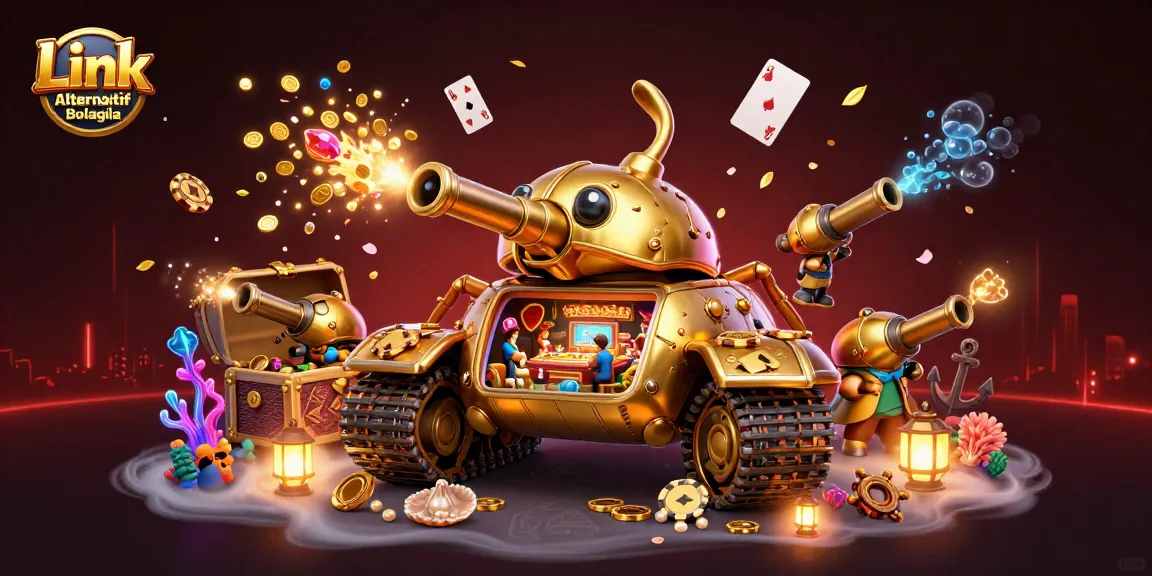 Menangkan permainan menggunakan Link Alternatif Bolagila dengan casino animasi kaya detail 3D.
