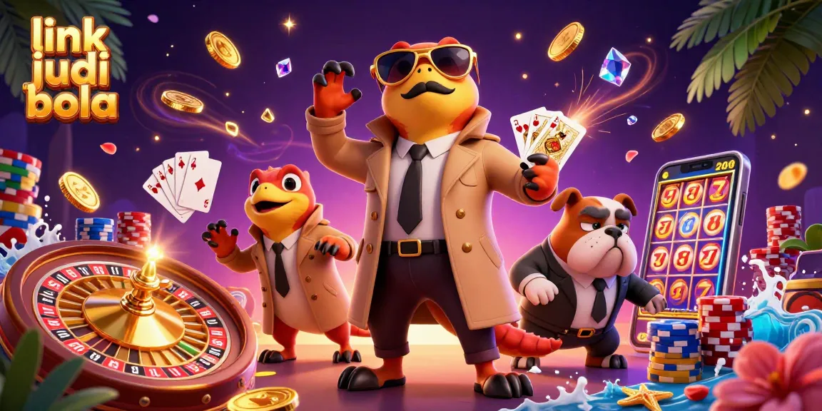 Experience the excitement of betting with link judi bola in a vibrant casino scene filled with action.
