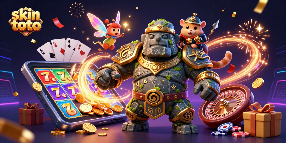 Mainkan skin toto di kasino dengan keberuntungan, dipandu oleh golem kuno.