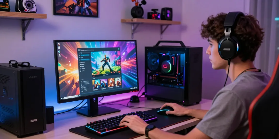 Engaging online gaming setup featuring the oppa86 situs interface, showcasing vibrant colors and a dynamic atmosphere.