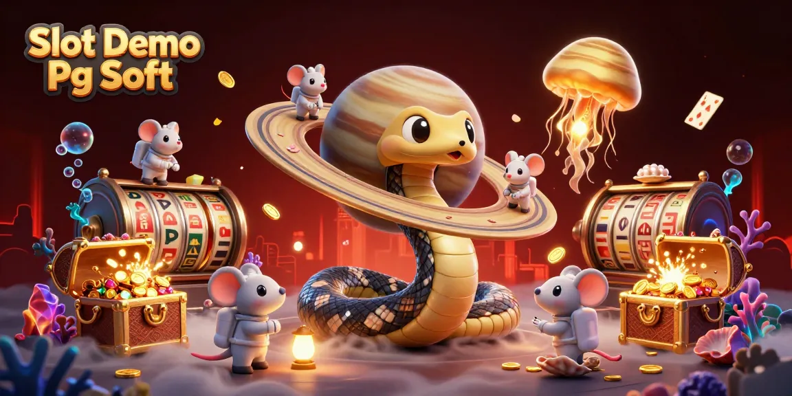 Engage with Slot Demo Pg Soft featuring a unique 3D cosmic scene showcasing fun casino characters.