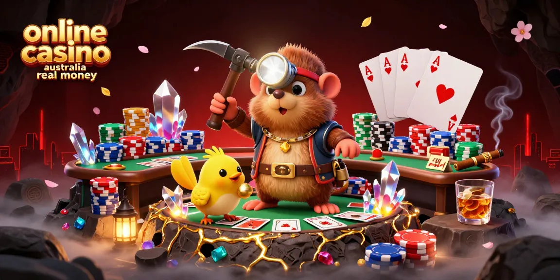 Experience online casino Australia real money with a treasure hunter mole and exciting poker elements.